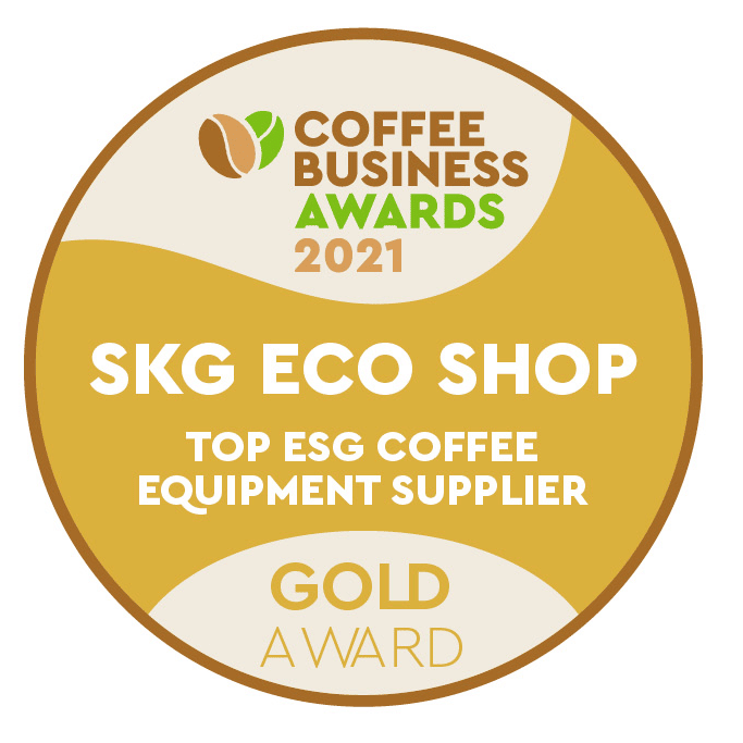 Gold Award Top ESG Coffee Equipment Supplier Coffee Business Awards 2021