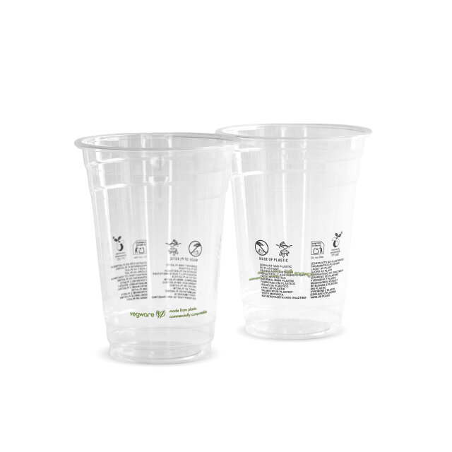 Ποτήρι διάφανο από PLA 16oz/455ml Ø96mm