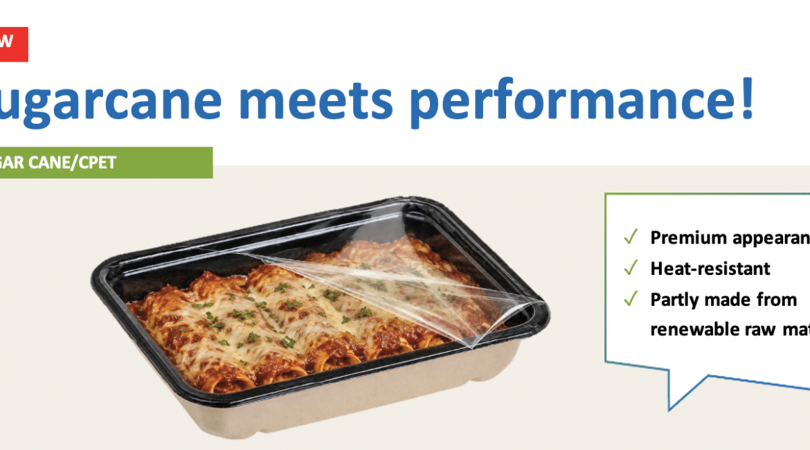 Tray sugar cane natural/CPET